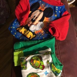 Baby Pj Mickey and Ninja Turtle